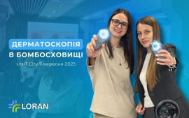 Loran at the Master Class “Dermatoscopy in a Bomb Shelter” by Svitlana Dyachuk